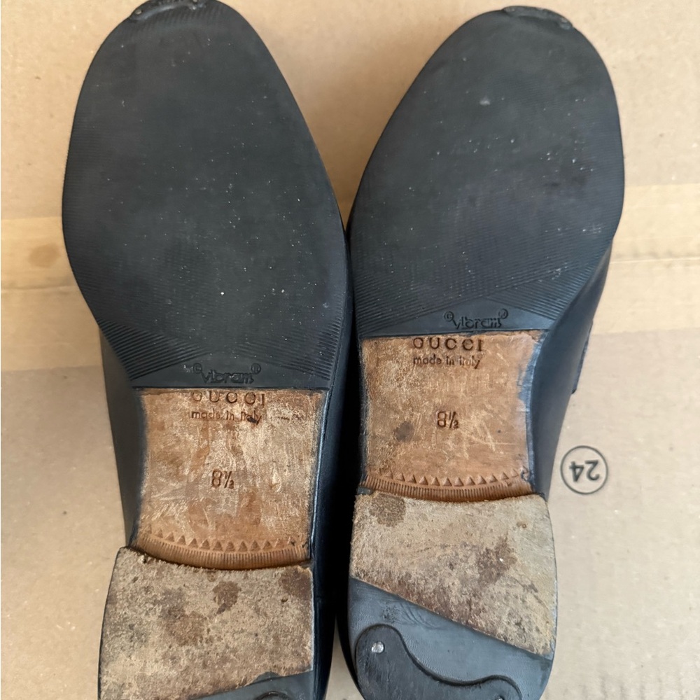 Gucci classic loafers 8 1/2 black excellencet cond taken care of - Picture 8 of 16
